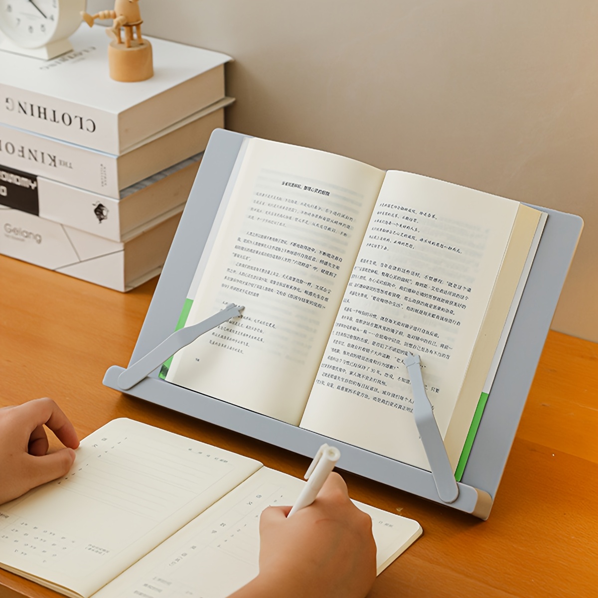 Tablet Stand Adjustable - 6-Level Adjustable Foldable Book Stand, Portable