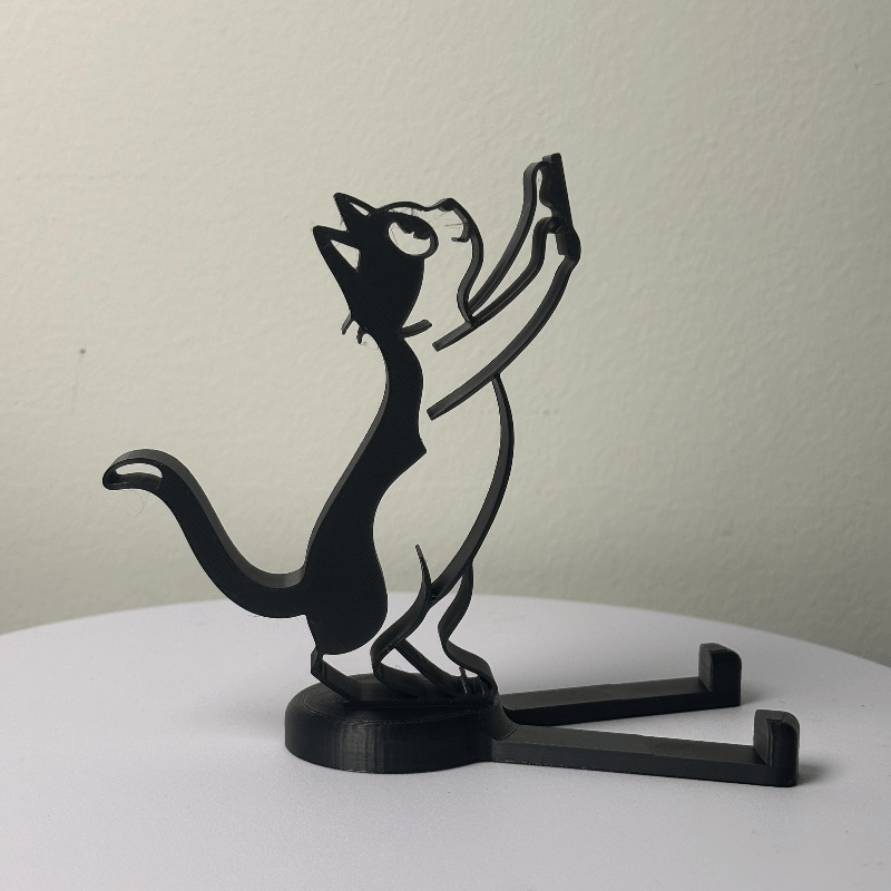 Abstract Hollow Line Cat Phone - Tablet Holder Accessories review and price