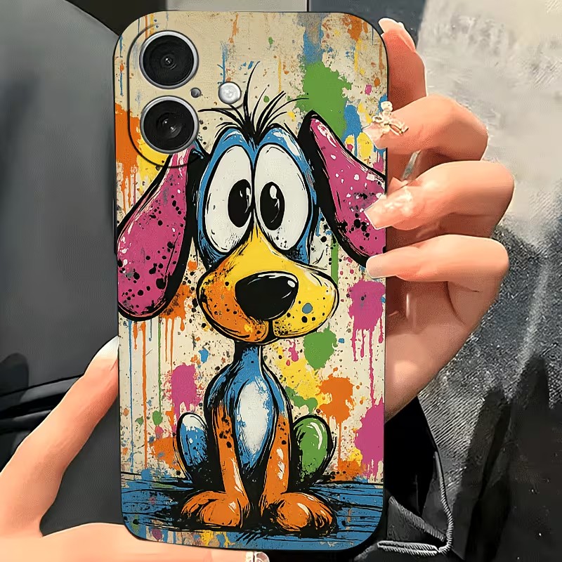 Graffiti Colored Puppy TPU Pho - Apple Iphone 15 review and price
