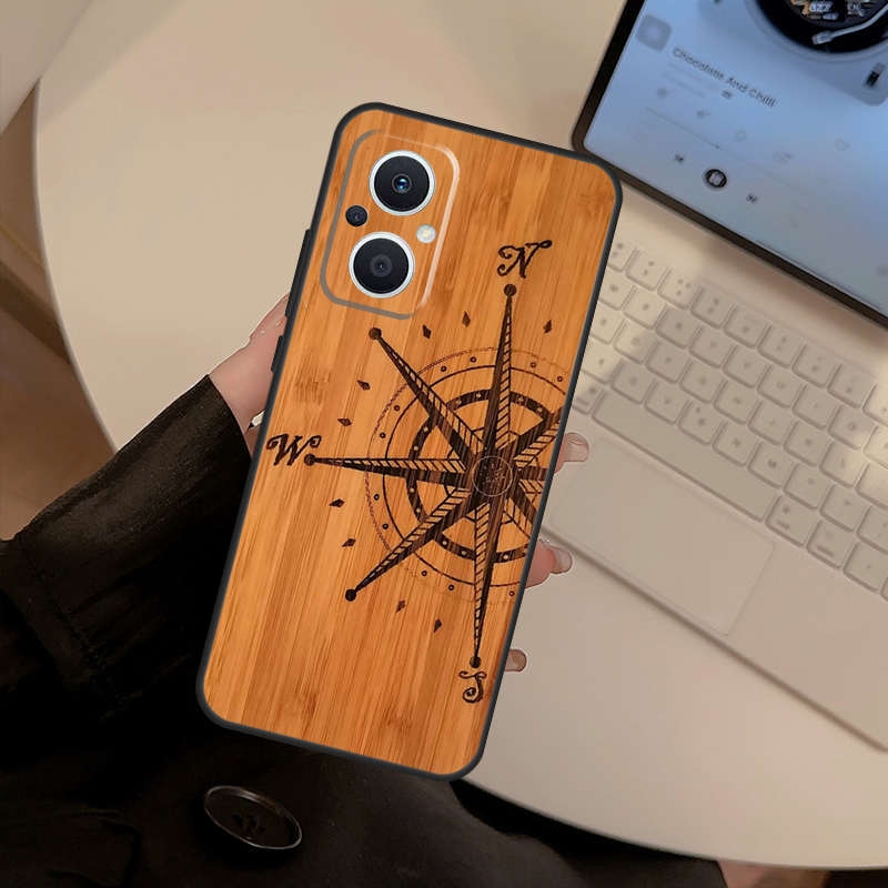 Leopard Print Compass Wood Cas - Oppo Reno 12 review and price