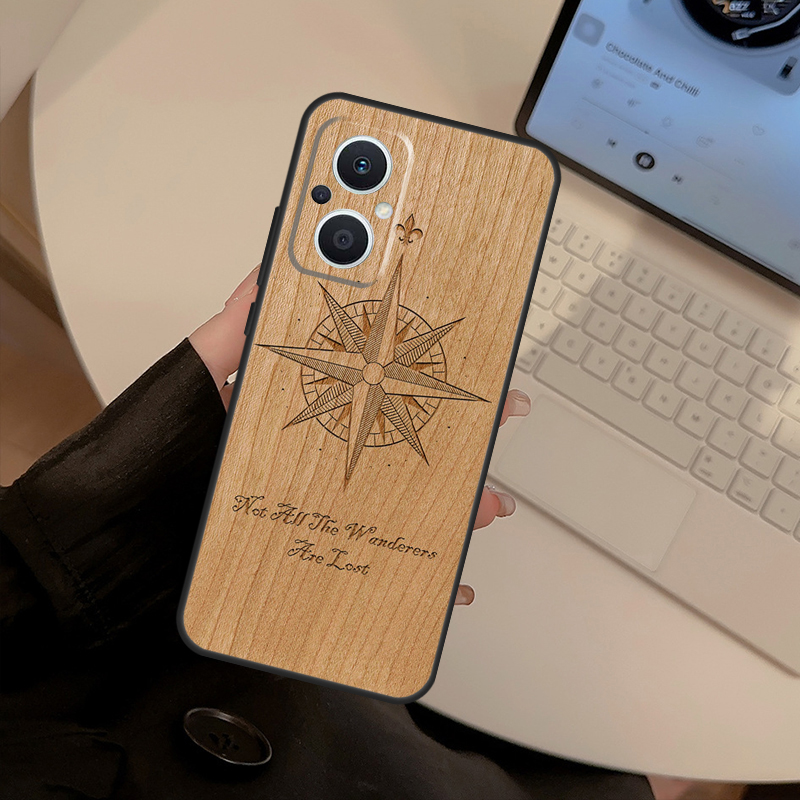 Leopard Print Compass Wood Cas - Oppo Reno 12 review and price