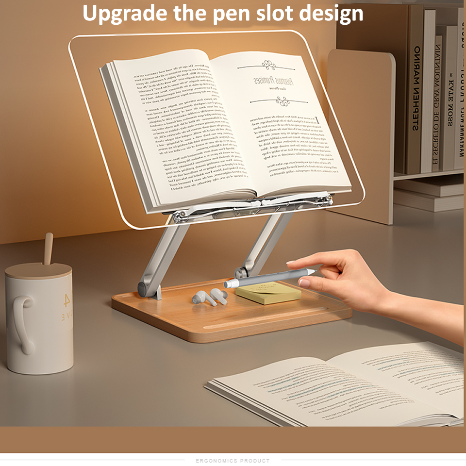 Wooden Reading Stand with Ligh - Tablet Holder Accessories review and price