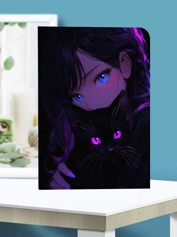 Cartoon Cat Girl Eyes Soft For - Lenovo Tablet P12 Accessories review and price